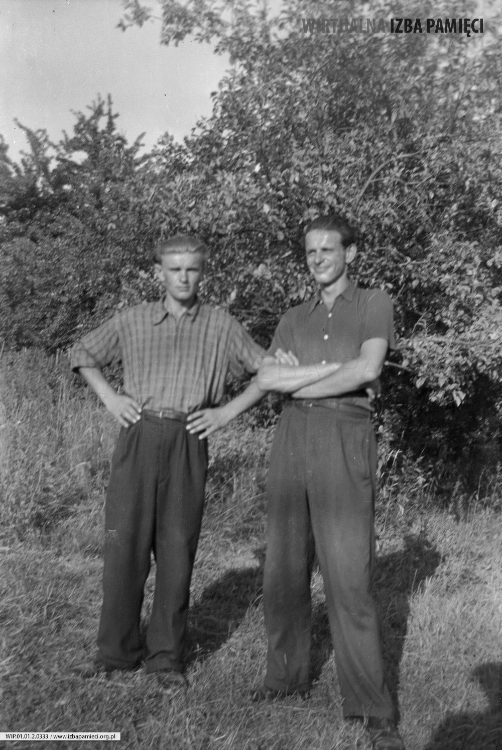 Lata 50. XX wieku. Stanisław Winiarz i Józef Adamiec z Mołodycza