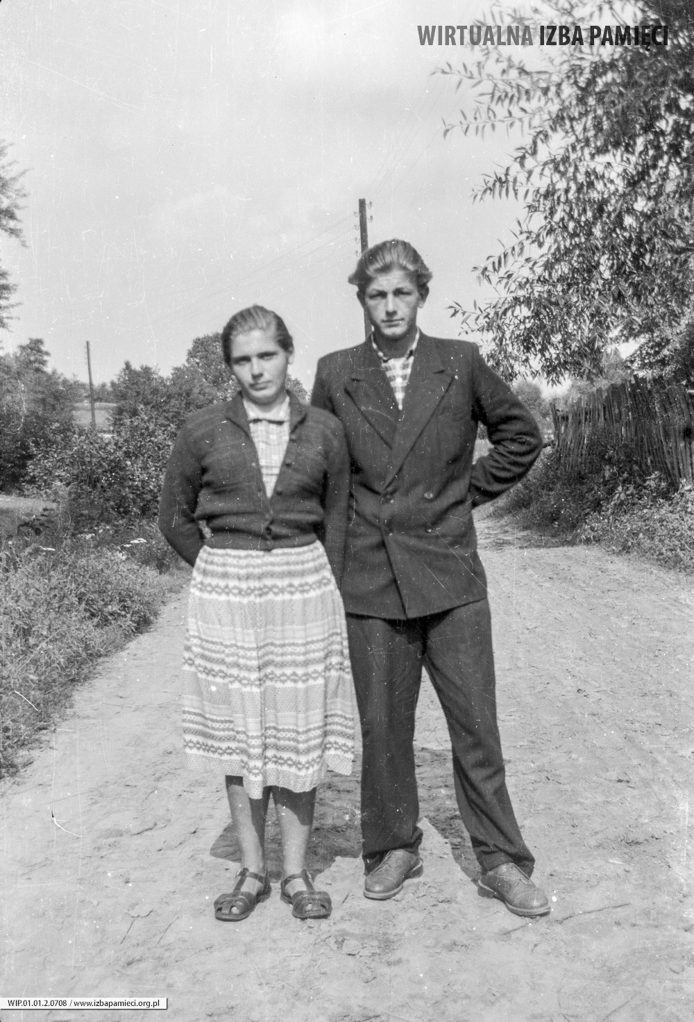 Lata 50. XX wieku. Maria Buniowska i Michał Szwajczak z Mołodycza