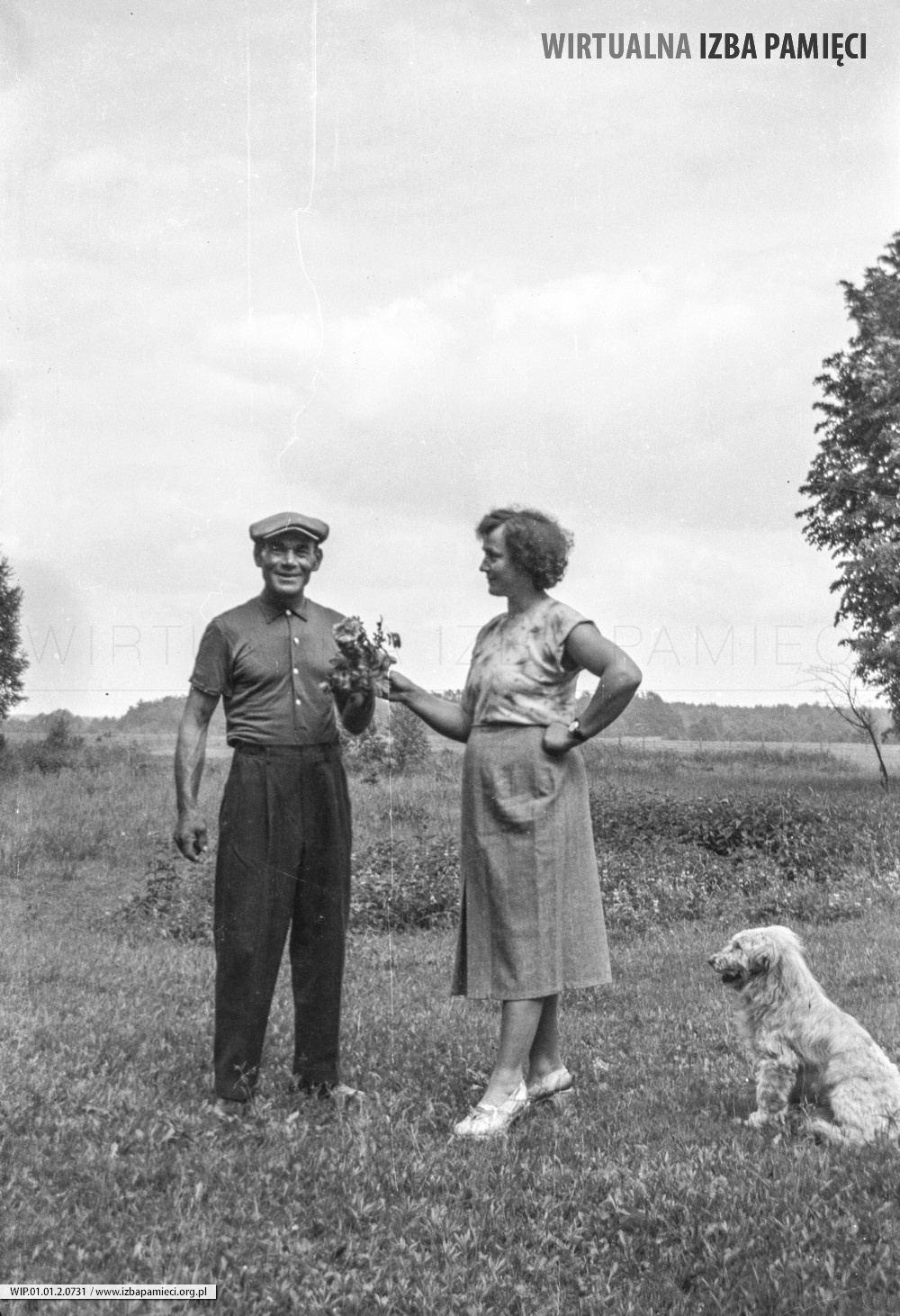 Lata 60. XX wieku. Paulina Leśna z Maczug ze swoim mężem Stefanem