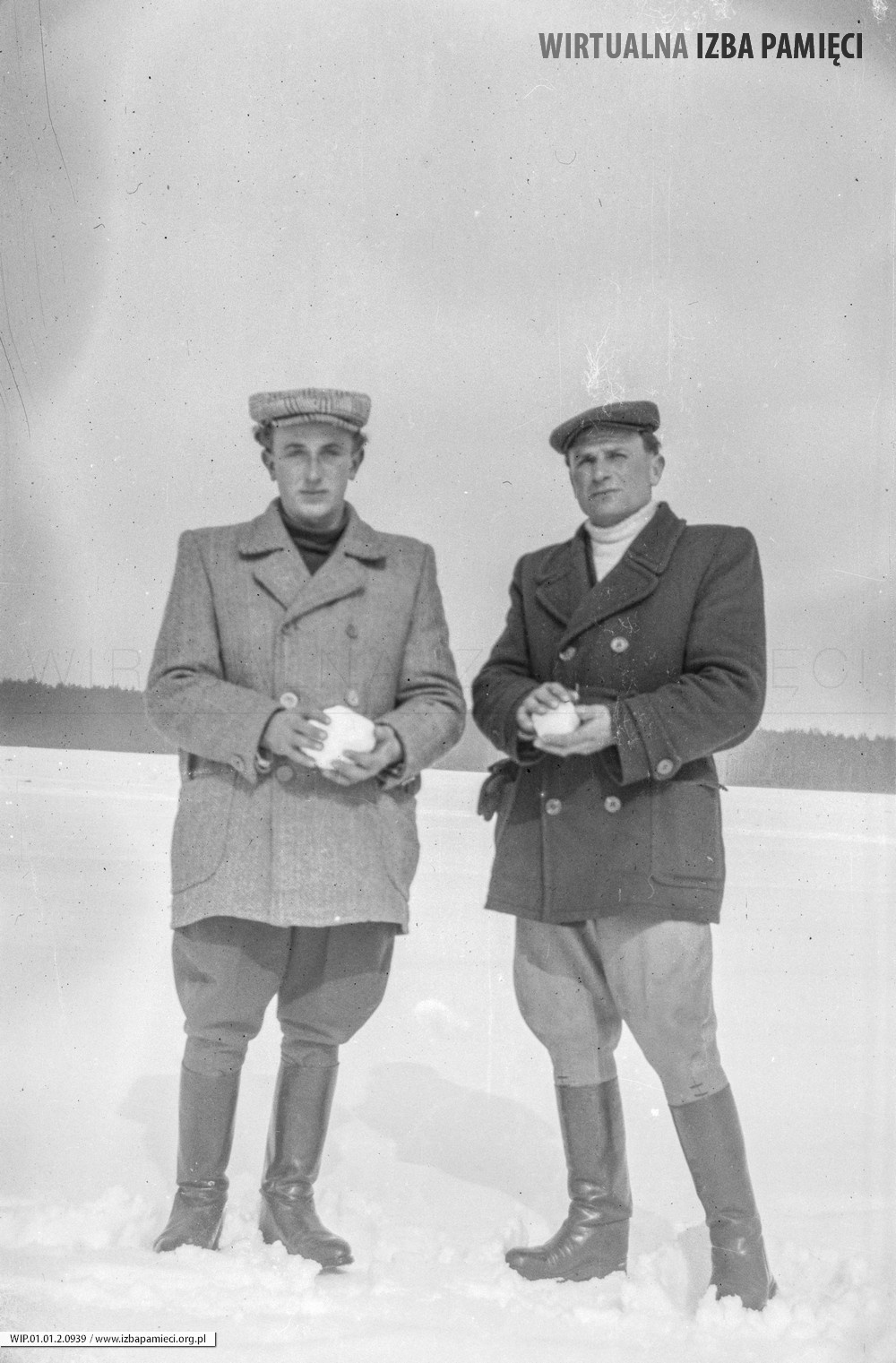 Lata 50. XX wieku. Bronisław Purcha (z lewej) i Franciszek Strent z Mołodycza