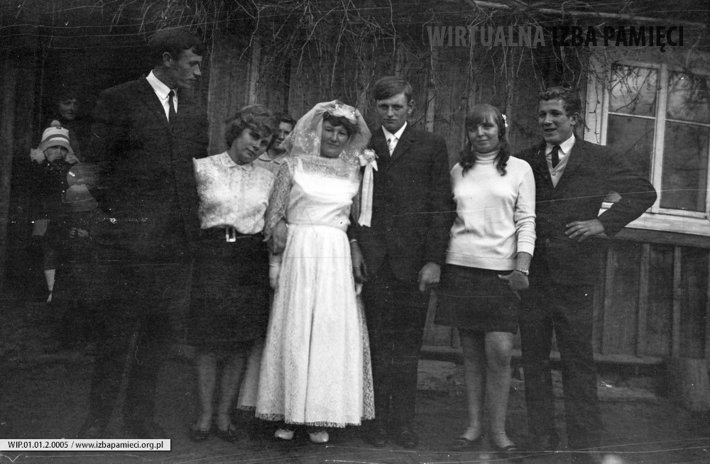 Lata 60. XX wieku. Ślub Weroniki Kolasa i Tadeusza Bursztyki
