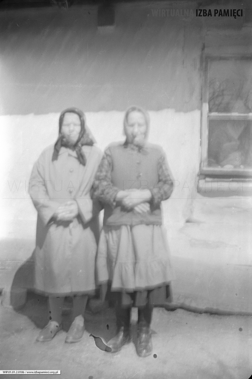 1967. Dwie starsze kobiety Anna Buńko i Agata Hubacz