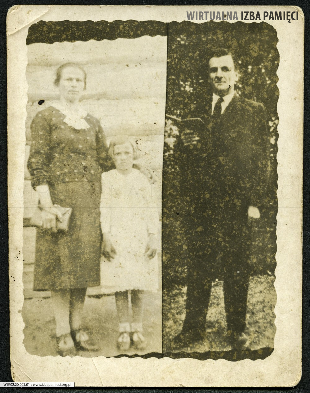 Lata 30. XX w. Jan Doda z żoną i córką.