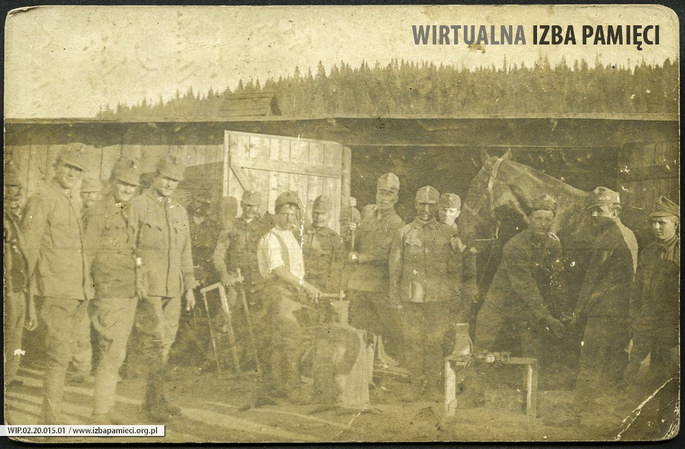 1917. Żołnierze armii austriackiej w trakcie I wojny światowej.