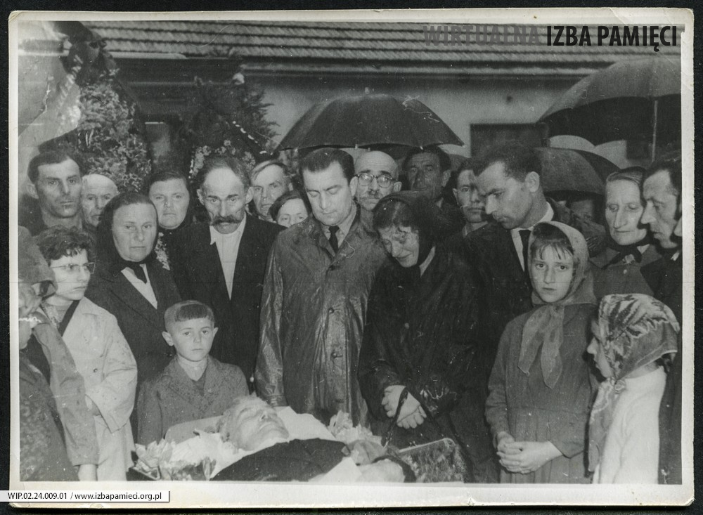 1976. Pogrzeb Piotra Hubacza.