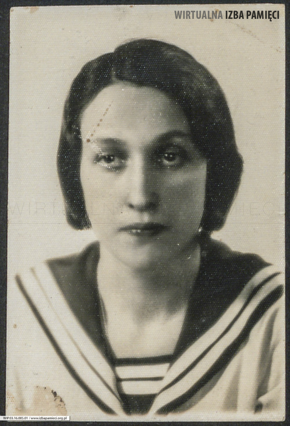 1935. Lwów. Zdjęcie portretowe Marii Ruebenbauer.