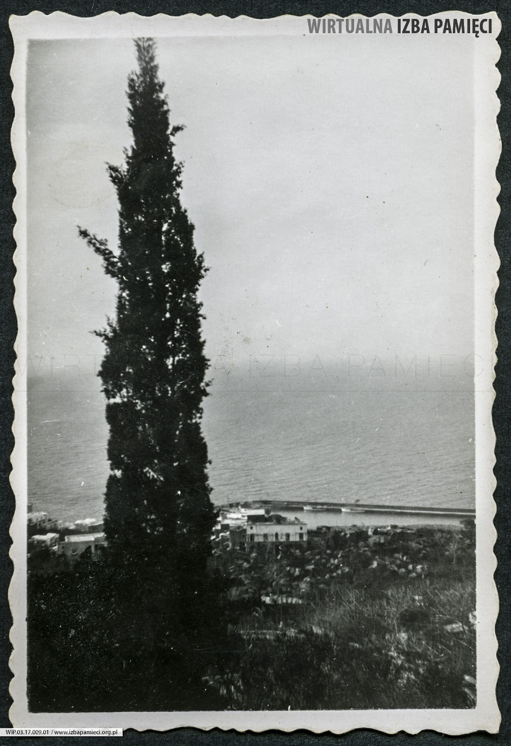 1938. Capri (Włochy). Widok na morze.