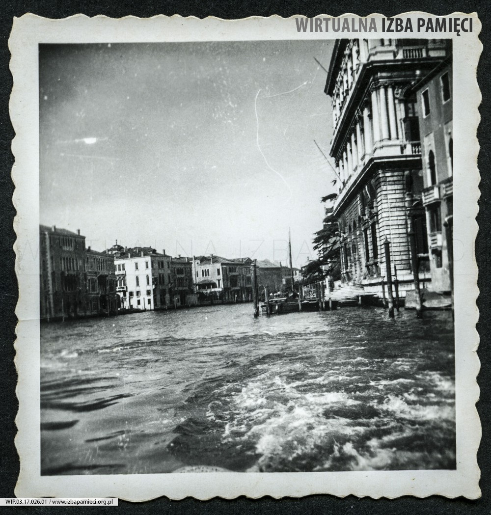 1938. Wenecja. Kanał wenecki.