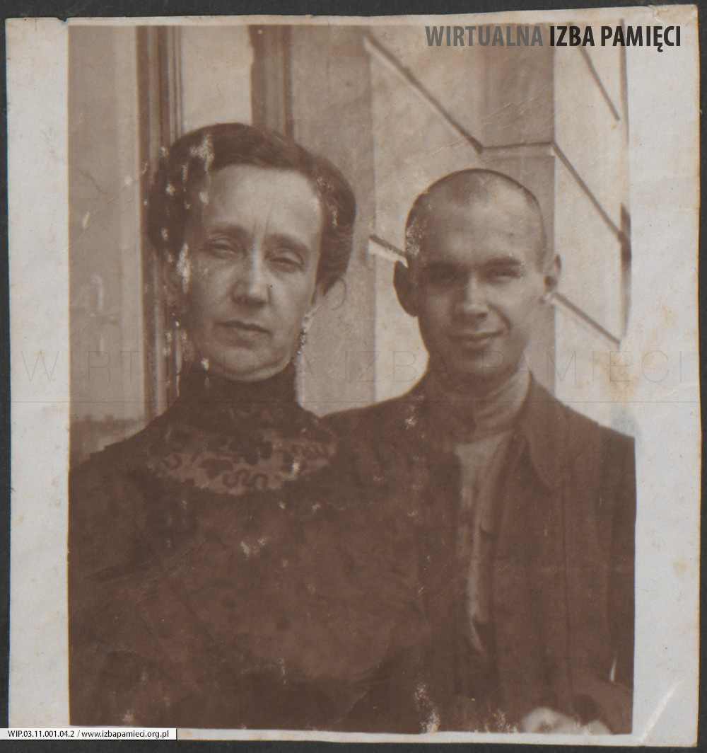1913. Kulparków. Zofia Ruebenbauer-Czernowa z bratem Tadeuszem Ruebenbauerem.