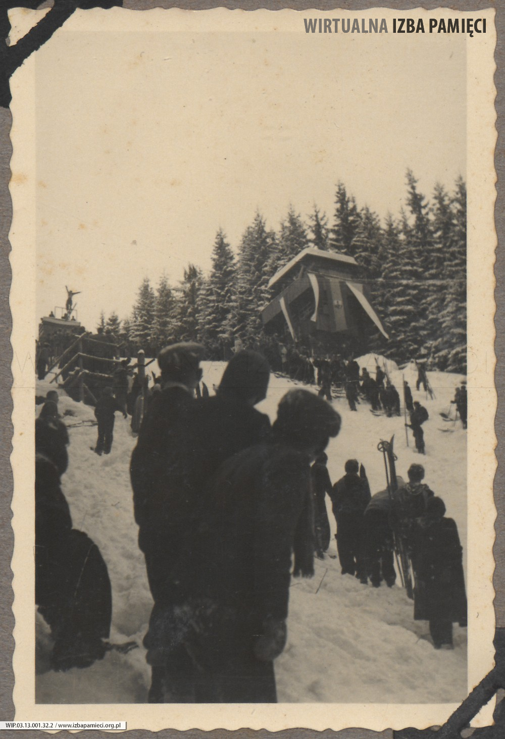 1948. Zakopane. Skocznia narciarska.