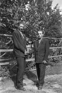 Lata 50. XX wieku. Janek Marczak (z lewej) i Janek Fil z Kaczmarzy