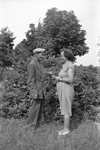 Lata 60. XX wieku. Paulina Leśna z Maczug z mężem Stefanem