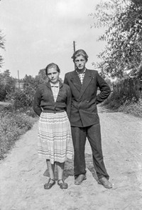 Lata 50. XX wieku. Maria Buniowska i Michał Szwajczak z Mołodycza