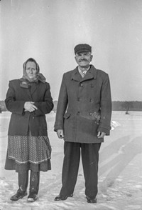 Lata 70. XX wieku. Agata i Andrzej Hubacz z Mołodycza