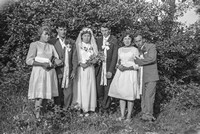Lata 50. XX wieku. W dniu ślubu Marii Kierepka z Mołodycza