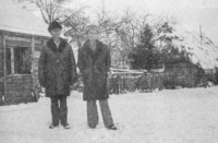 Lata 70. XX wieku. Piotr Hubacz (z lewej) z Mołodycza z bratem Franciszkiem