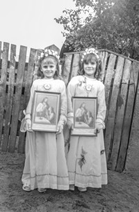 Lata 70. XX wieku. Genowefa Hubacz (z lewej) i Helena Purcha z Mołodycza