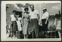 Lata 50. XX w. August Cetnarowicz z żoną i córką