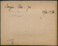 1928. Rewers. Napis: Marysia, Staś i Jaś Ruebenbauerowie, 21.12.1928.