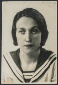 1935. Lwów. Zdjęcie portretowe Marii Ruebenbauer.