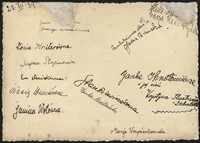 1934. Lwów. Rewers. Zdjęcie z autografami uczennic.  