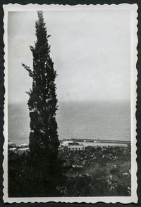 1938. Capri (Włochy). Widok na morze.