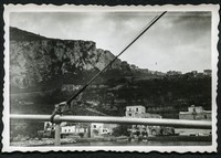 1938. Capri (Włochy). Widok wapiennych skał włoskiej wyspy Capri.