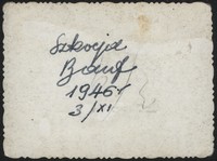 Rewers. Napis: Szkocja Banff. 3 XI 1946 r. 