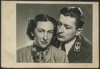 1948. Lubaczów. Maria i Roman Gutowscy.