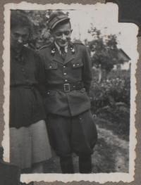 1948. Lubaczów. Maria Gutowska z mężem - Romanem Gutowskim.